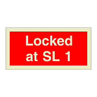 Locked at SL 1 (Marine Sign)