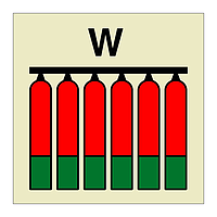 Water fixed fire extinguishing battery (Marine Sign)