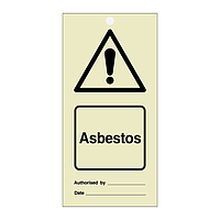 Asbestos Tie tag Pack of 10 (Marine Sign)