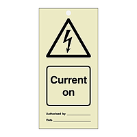 Current on tie tag Pack of 10 (Marine Sign)