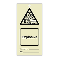 Explosive tie tag Pack of 10 (Marine Sign)