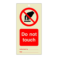 Do not touch tie tag Pack of 10 (Marine Sign)