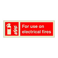 Fire extinguisher For use on electrical fires (Marine Sign)