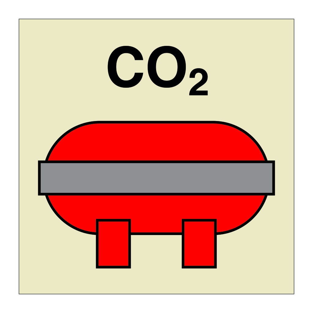 CO2 fixed fire extinguishing installation (Marine Sign)