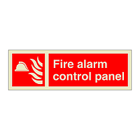 Fire alarm control panel with text (Marine Sign)