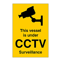 This vessel is under CCTV surveillance (Marine Sign)