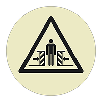 Crushing Hazard Sheet of 12 (Offshore Wind Sign)