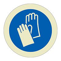 Hand protection must be worn Sheet of 12 (Offshore Wind Sign)