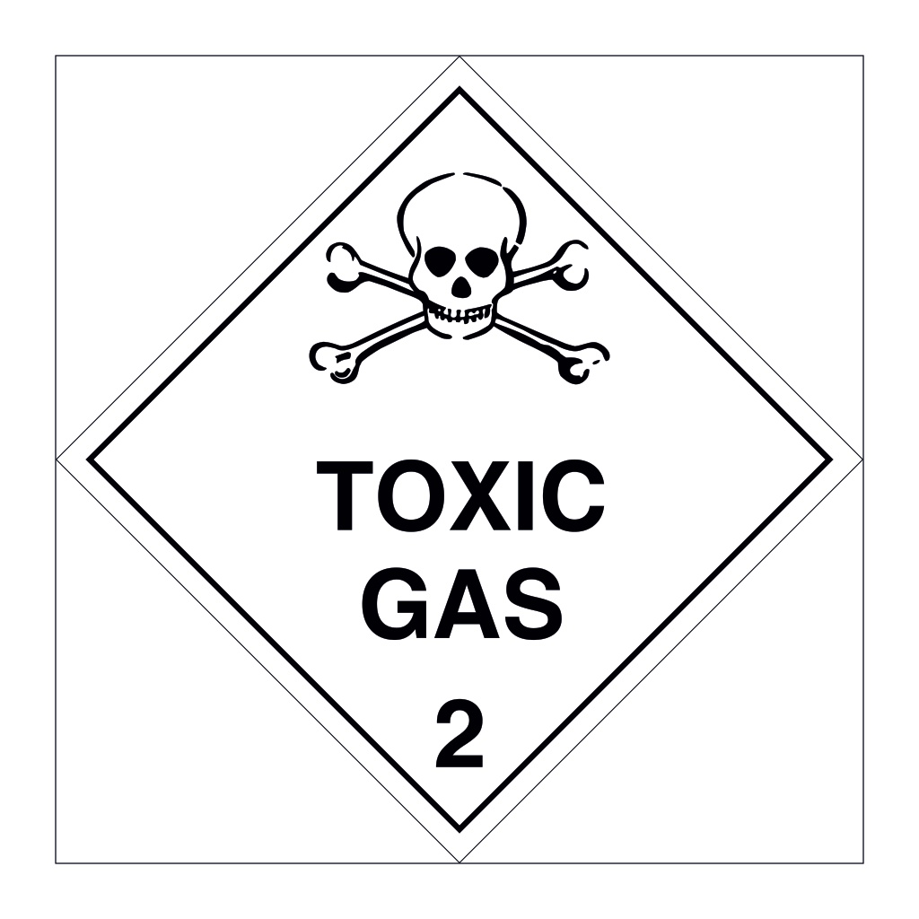 Hazard diamond Class 2.3 Toxic gas (Marine Sign)