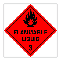 Hazard diamond Class 3 Flammable liquid (Marine Sign)