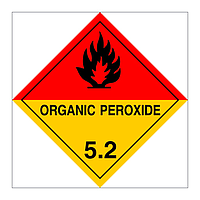 Hazard diamond Class 5.2 Organic peroxide (Marine Sign)