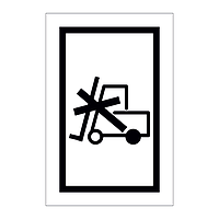 Do not use forklift trucks (Marine Sign)
