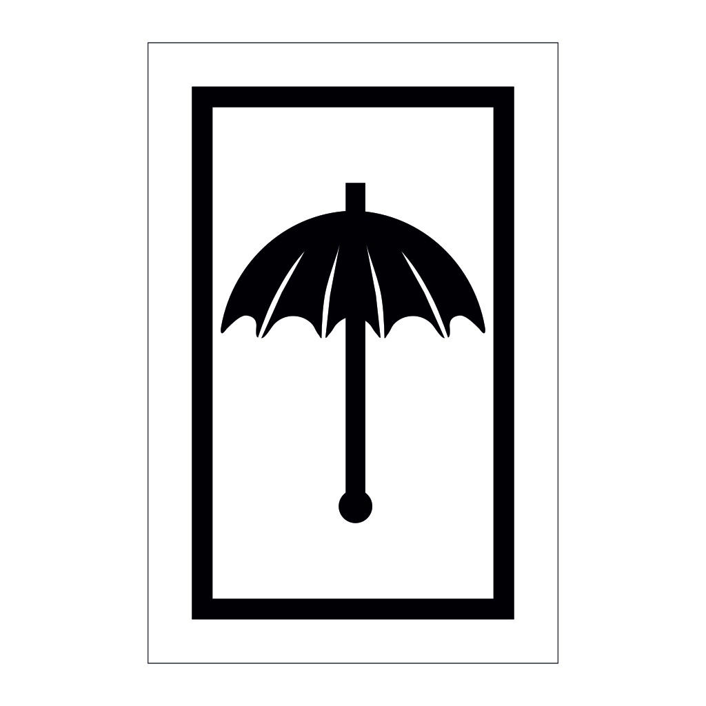 Keep away from rain (Marine Sign)