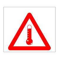 Transport at elevated temperature mark (Marine Sign)
