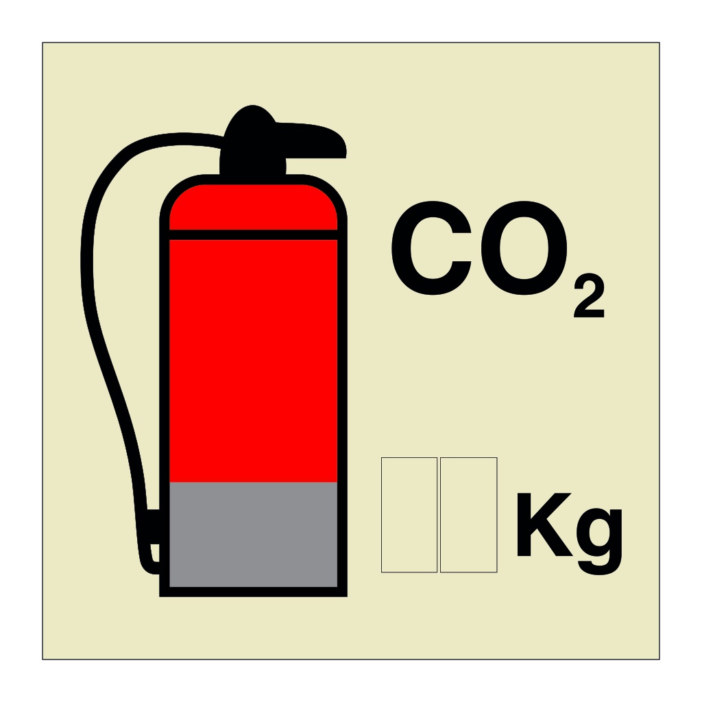 CO2 Fire Extinguisher (Marine Sign)