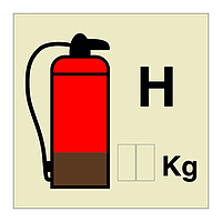 Halon fire extinguisher (Marine Sign)