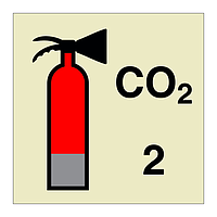 2kg CO2 Fire Extinguisher  (Marine Sign)