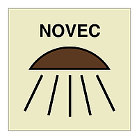 Space or group of spaces protected by Novec fire extinguishing system (Marine Sign)