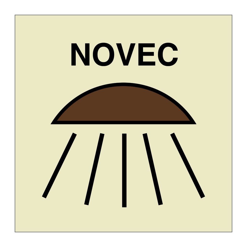 Space or group of spaces protected by Novec fire extinguishing system (Marine Sign)