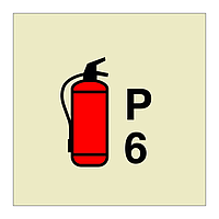 6kg Portable powder fire extinguisher (Marine Sign)