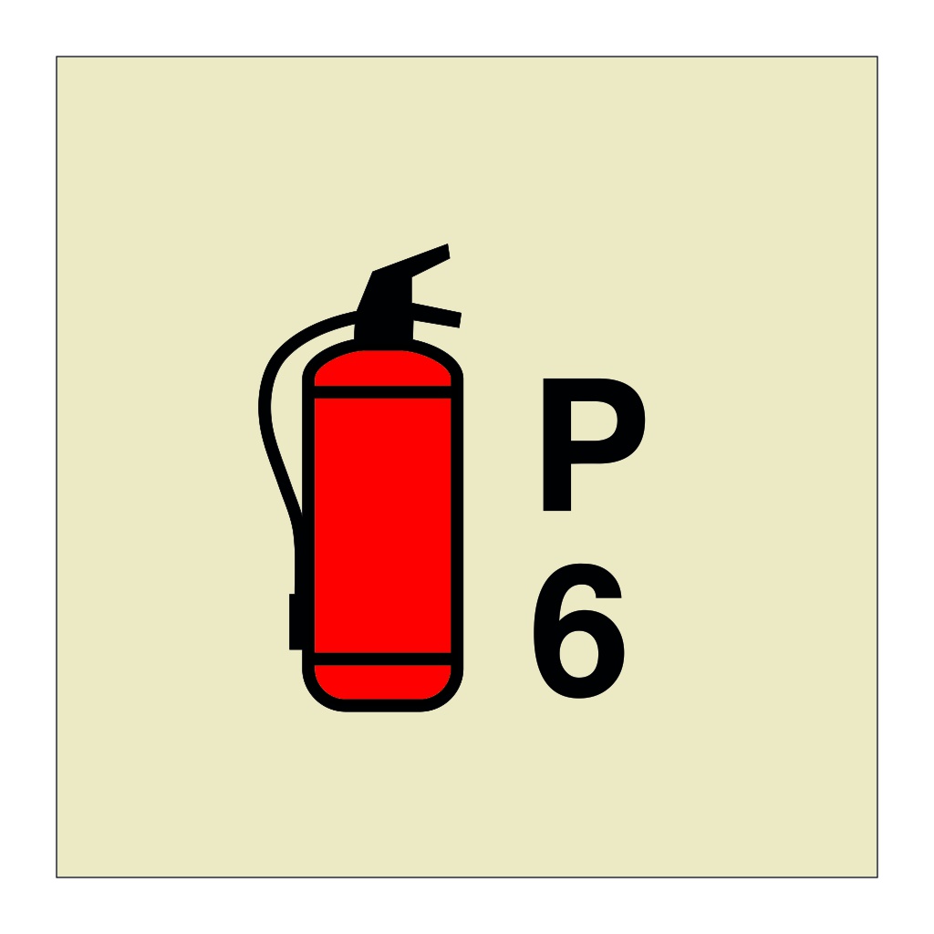 6kg Portable powder fire extinguisher (Marine Sign)