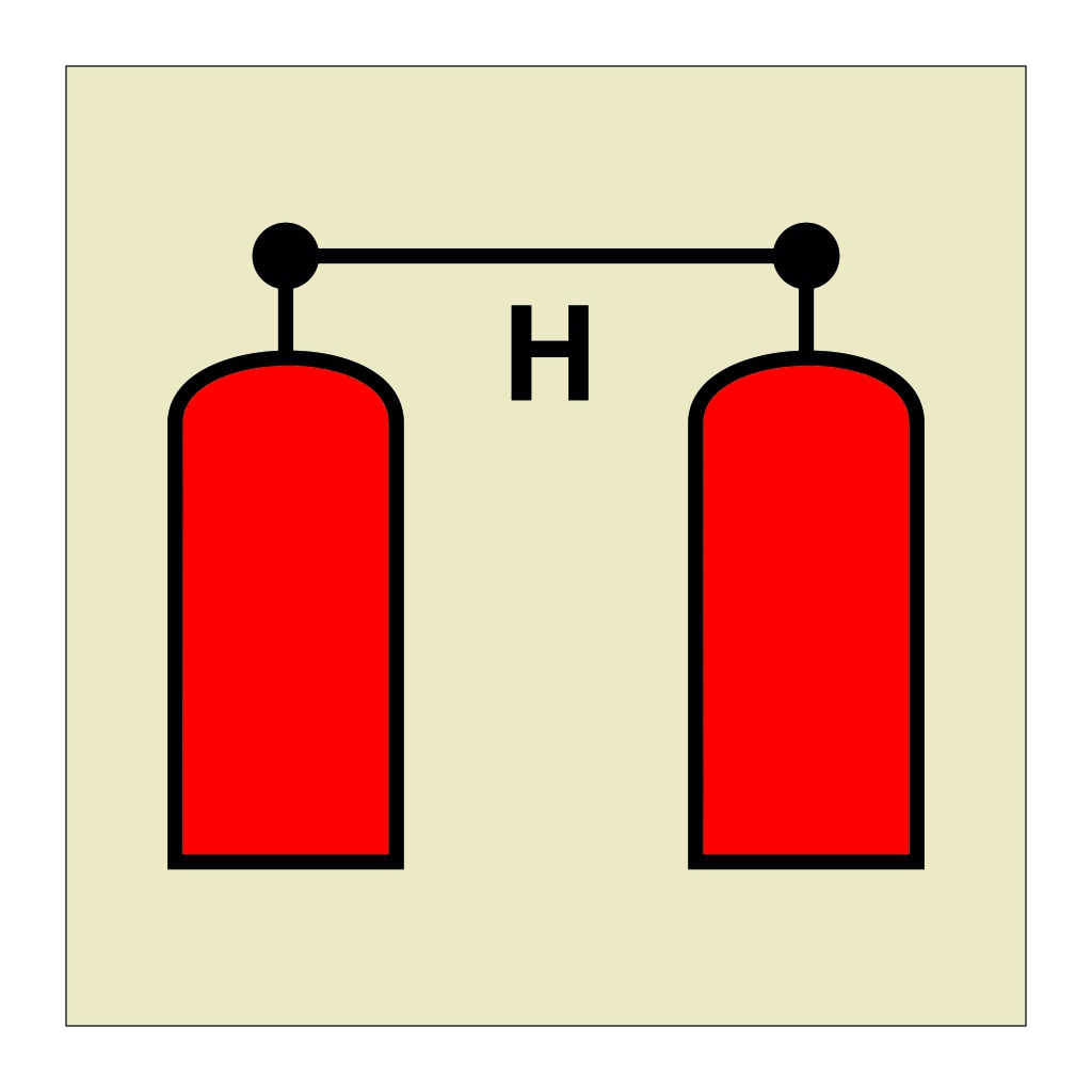 Halon release station (Marine Sign)