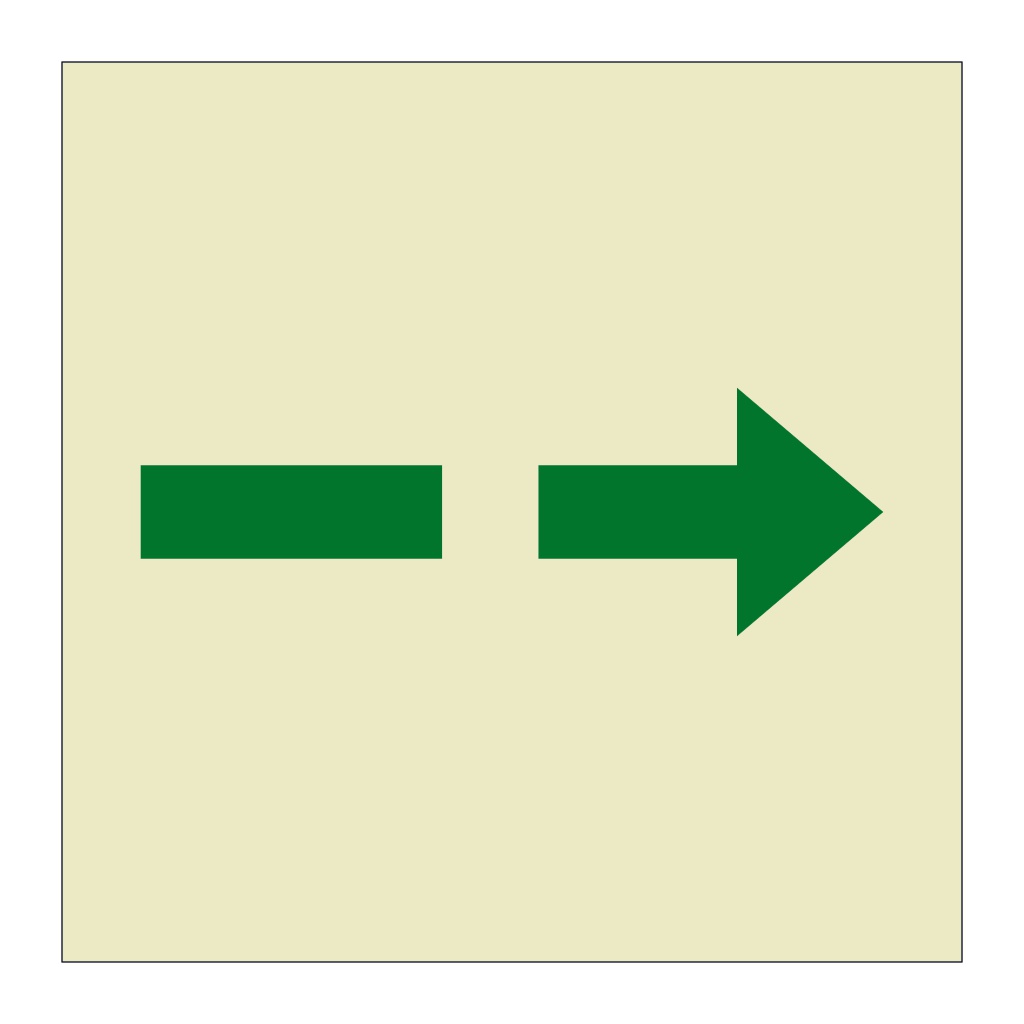 Secondary means of escape (Marine Sign)