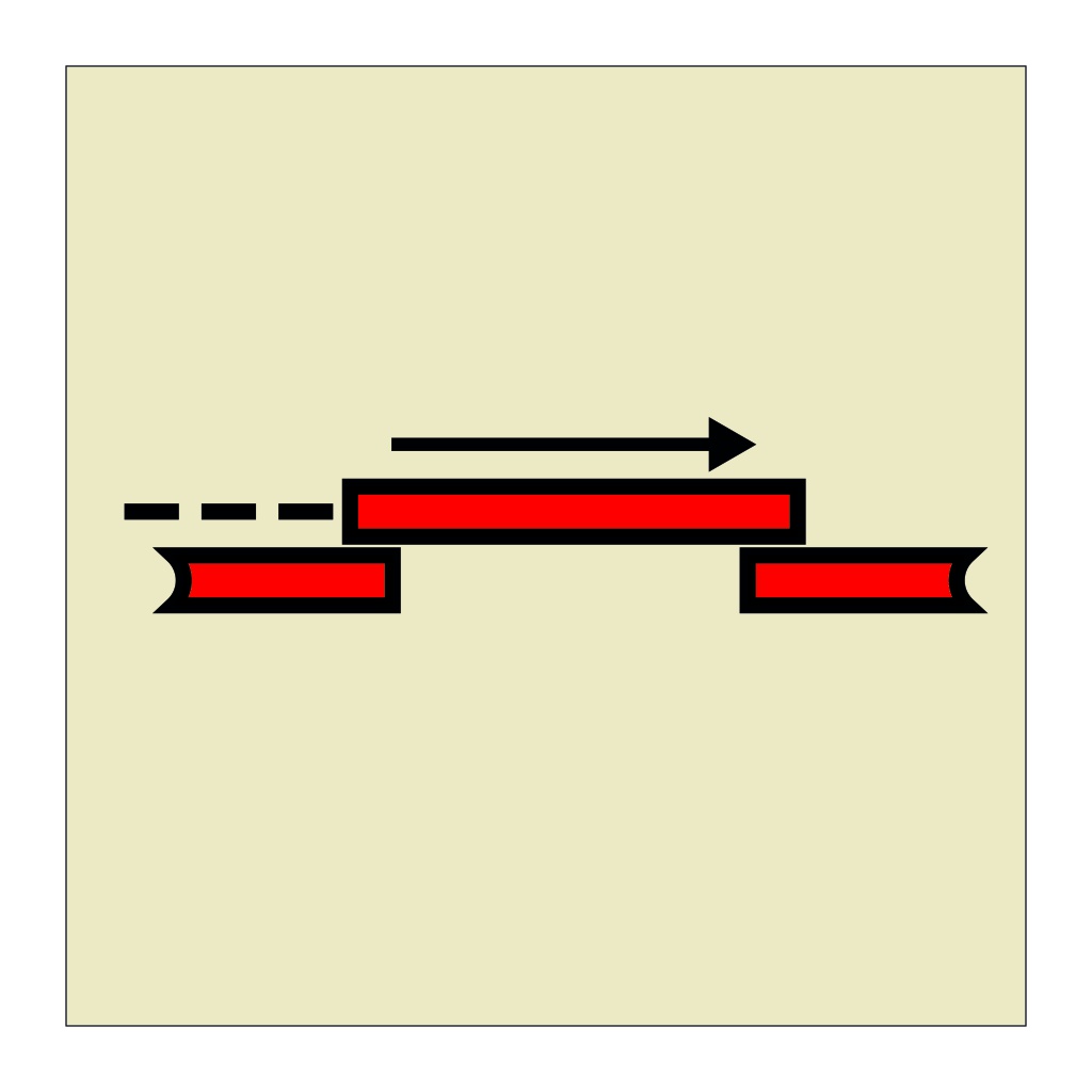 A Class self closing sliding fire door (Marine Sign)