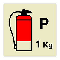1kg Powder fire extinguisher (Marine Sign)