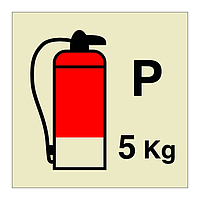 5kg Powder fire extinguisher (Marine Sign)