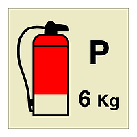 6kg Powder fire extinguisher (Marine Sign)