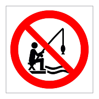 No fishing symbol sign