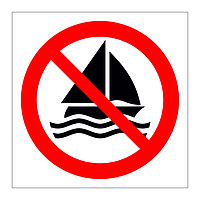 No sailing symbol sign