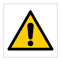 General warning symbol sign