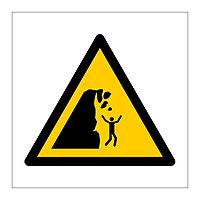 Unstable cliff symbol sign