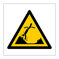 Submerged objects symbol sign