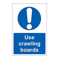 Use crawling boards sign