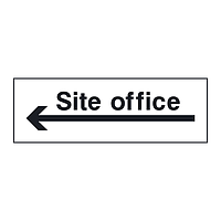 Site office arrow left sign