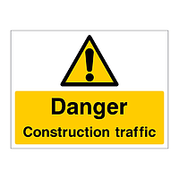 Danger Construction traffic sign