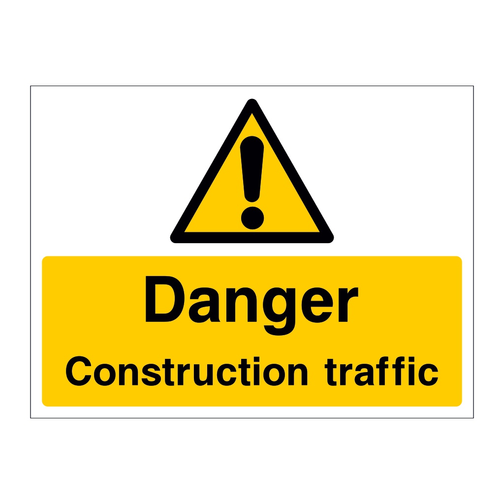 Danger Construction traffic sign