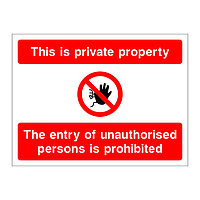 This is private property sign