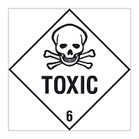 Toxic Class 6 hazard warning diamond sign