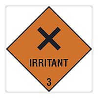 Irritant Class 3 Hazard Warning Diamond sign