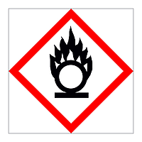 Oxidising Hazard Warning Diamond GHS Label