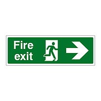 Fire exit Arrow Right sign