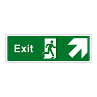 Exit arrow up right sign