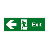 Exit arrow left sign