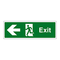 Exit Arrow Left sign