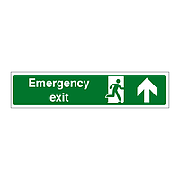 Emergency exit Arrow up sign