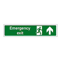 Emergency Exit Arrow Up sign